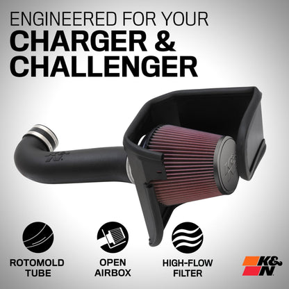 K&N High-flow, Roto-Mold Cold Air Intake 5.7L DODGE Charger/Chrysler 300