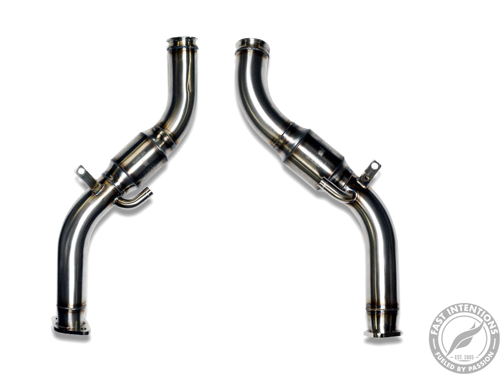 Fast Intentions Q50/Q60 3.0L FI Full Downpipes w/ High Flow Cats