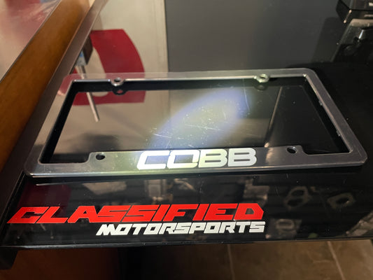 COBB Tuning License Plate Frame "Black"