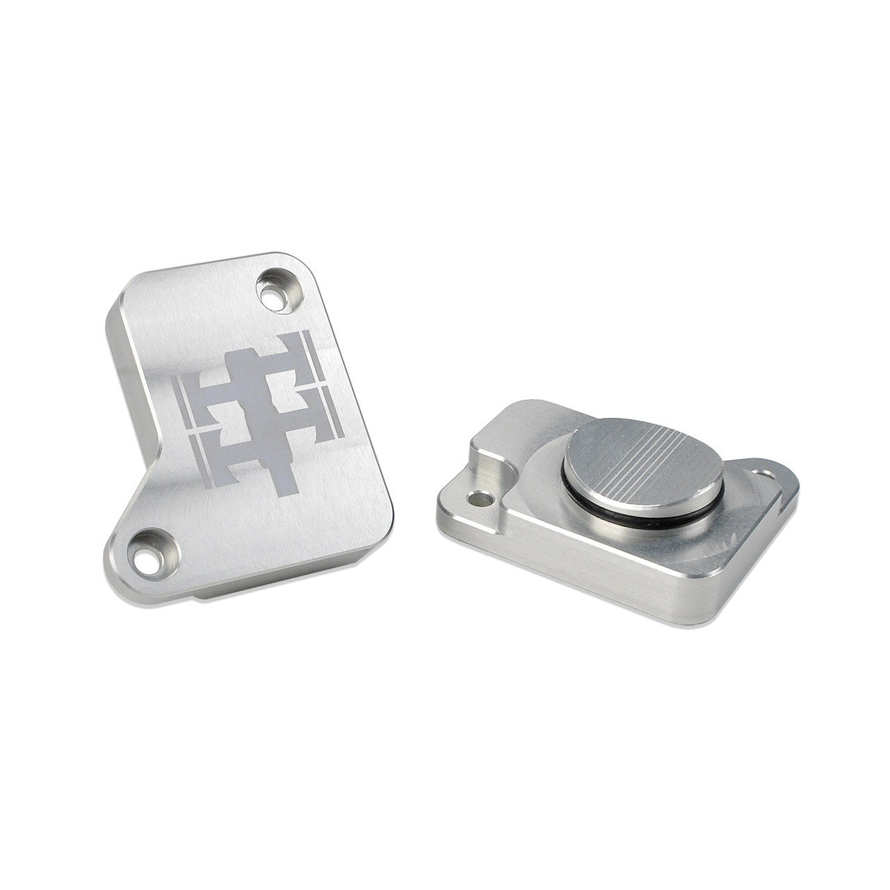 IAG MAF Sensor Block Off Plate For 2008-14 Subaru WRX, 2008-21 STI, 2005-09 LGT (Silver Finish)