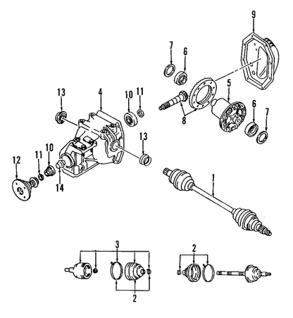 Mazda RX-7 / RX-8 / Miata / 929 Rear Differential Axle Seal