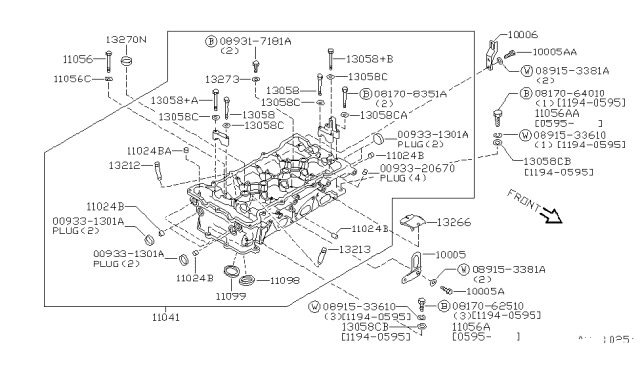 Nissan SR20DE Spark Plug Tube Seals