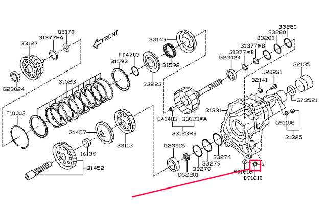 Subaru Automatic Transmission Drain Plug Gasket 16.3X22X1.0