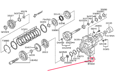 Subaru Automatic Transmission Drain Plug Gasket 16.3X22X1.0