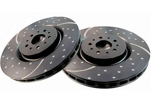 EBC Brakes GD Sport Dimpled & Slotted Vented 1-Piece "Front" Rotor Set Subaru/SAAB