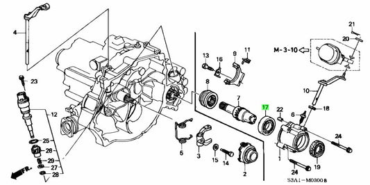 Honda Acty Differential Carrier Bearing