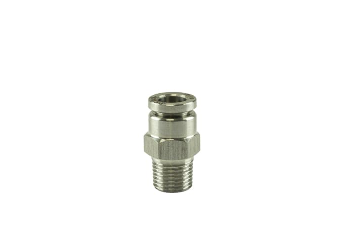 1/8"" NPT Str Pushloc Fitting - SS - 1/4""