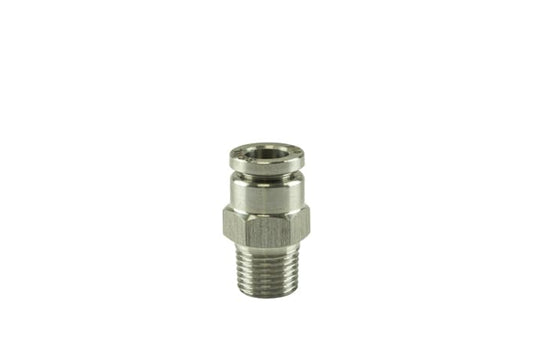 1/8"" NPT Str Pushloc Fitting - SS - 1/4""