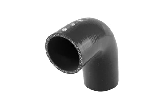 Silicon Hose 90 Reducer Elbow 2.50""-2.75"" Black