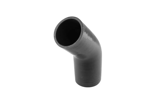 Silicon Hose 45 Reducer Elbow 2.50""-2.75"" Black
