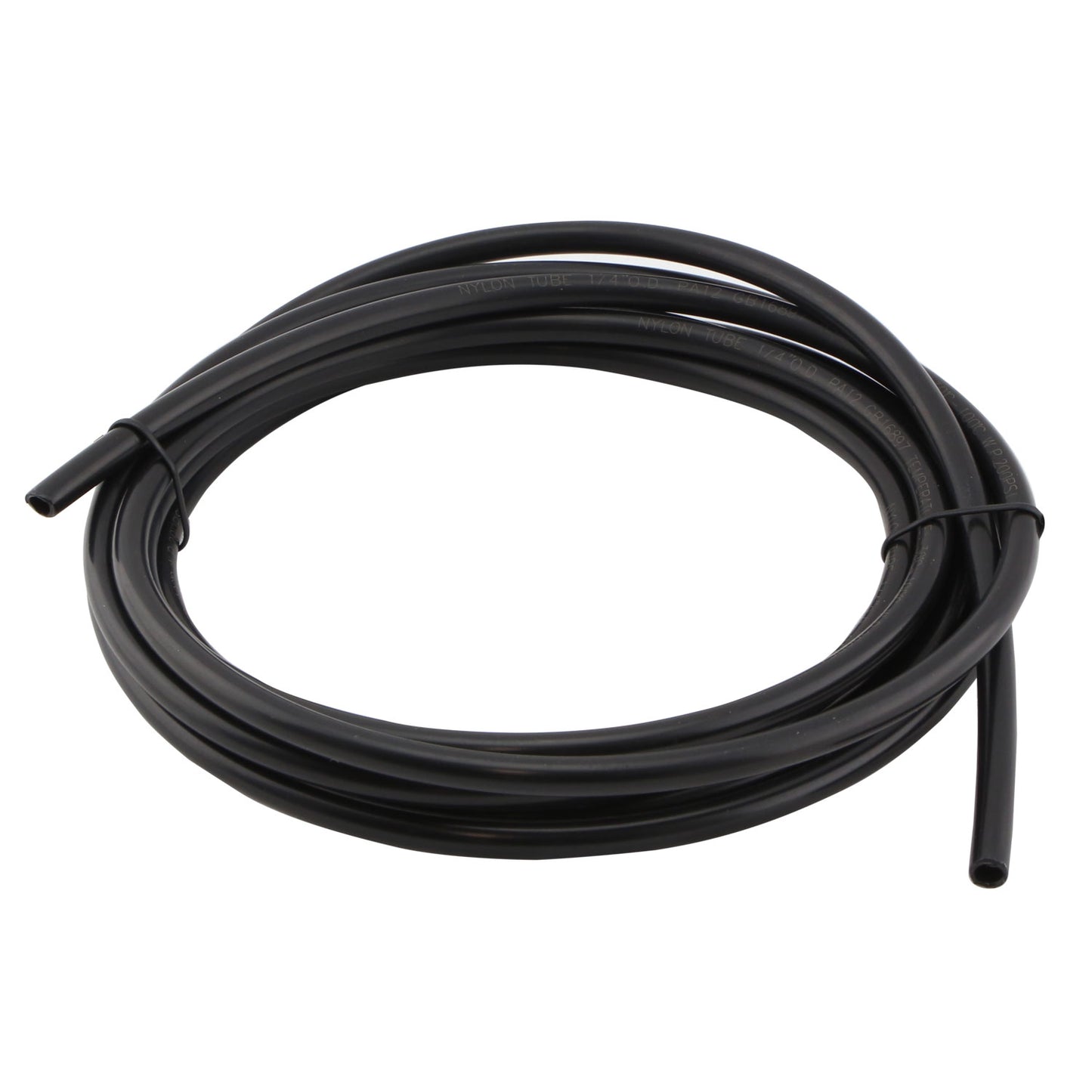 1/4"" Nylon Pushloc Tubing Black - 3m