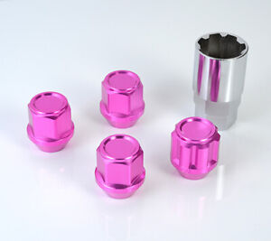 Kics "Pink" LEGGDURA RACING Compact Type L-25 Lock & Nut Set 16 pcs 12 Nuts + 4 Locks M12x1.5