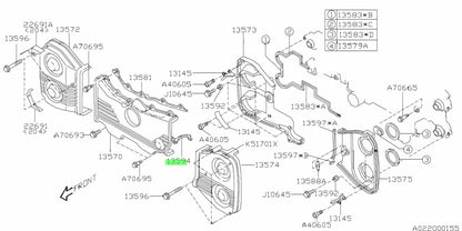 Subaru Outer Timing Cover Gasket Lower EJ205/207/255/257