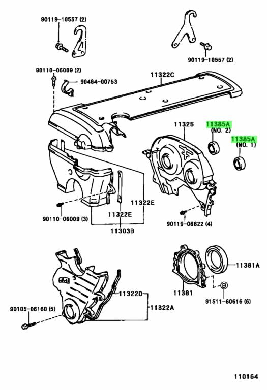 Toyota OEM Camshaft Seal 2JZ Supra/Aristo 90311-40020