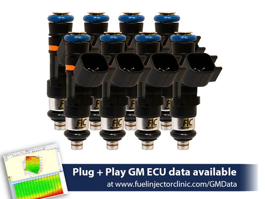 445cc (50 lbs/hr at OE 58 PSI fuel pressure) FIC Fuel  Injector Clinic Injector Set for 4.8/5.3/6.0/6.2 Truck Motors ('07-'13) (High-Z)