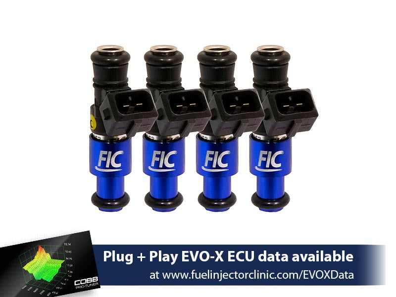 1200cc (Previously 1100cc) FIC Mitsubishi Evo X Fuel Injector Clinic Injector Set (High-Z)