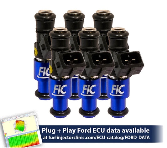 1200cc (110 lbs/hr at 43.5 PSI fuel pressure) FIC Fuel  Injector Clinic Injector Set for Ford Falcon XR6T (FG)