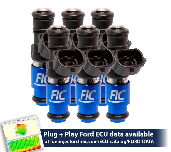 2150cc (200 lbs/hr at 43.5 PSI fuel pressure) FIC Fuel  Injector Clinic Injector Set for Ford Falcon XR6T (FG)