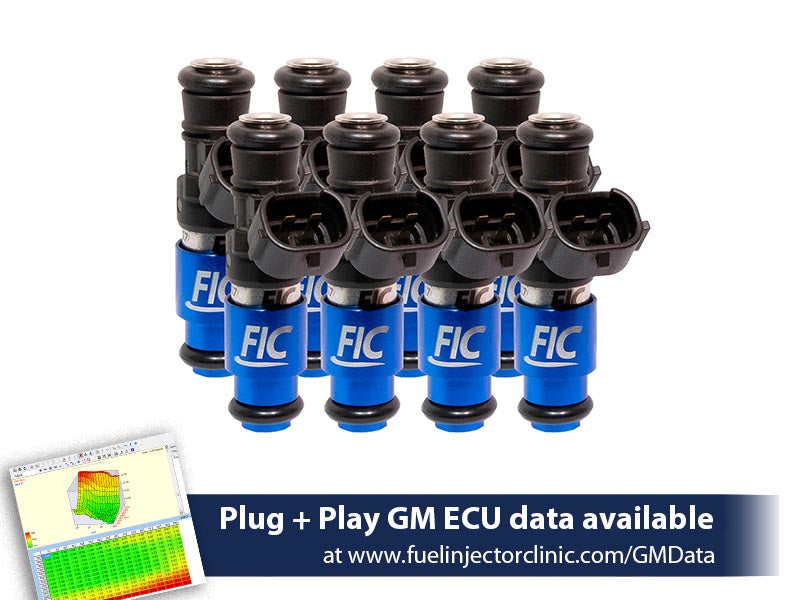 2150cc (240 lbs/hr at OE 58 PSI fuel pressure) FIC Fuel  Injector Clinic Injector Set for 4.8/5.3/6.0 Truck Motors ('99-'06) (High-Z)