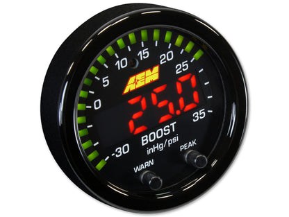 AEM X-Series Boost Pressure -30inHg 35psi Gauge