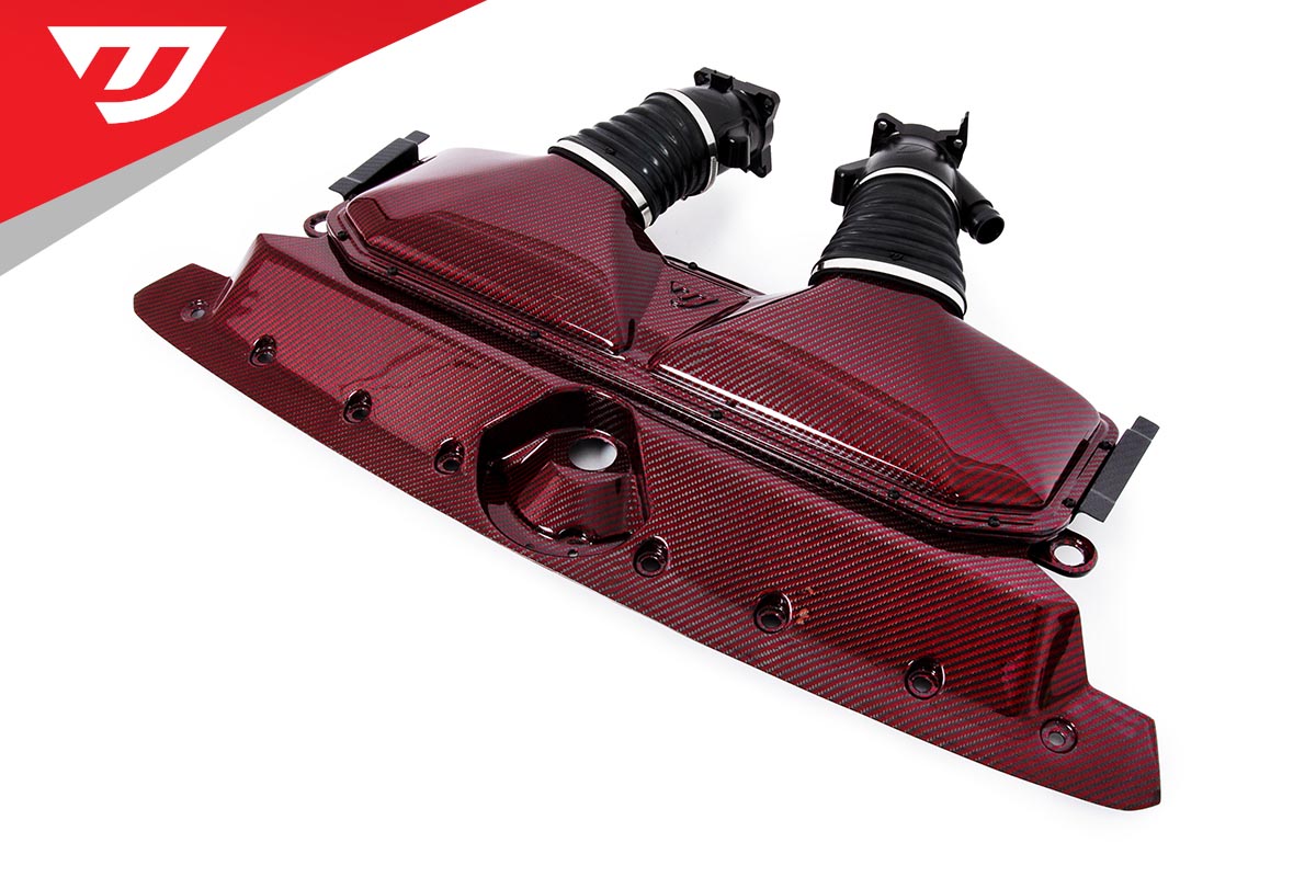 Unitronic Carbon Fiber Intake & Turbo Inlets for C8 RS 6/RS 7 Red Carbon Kevlar