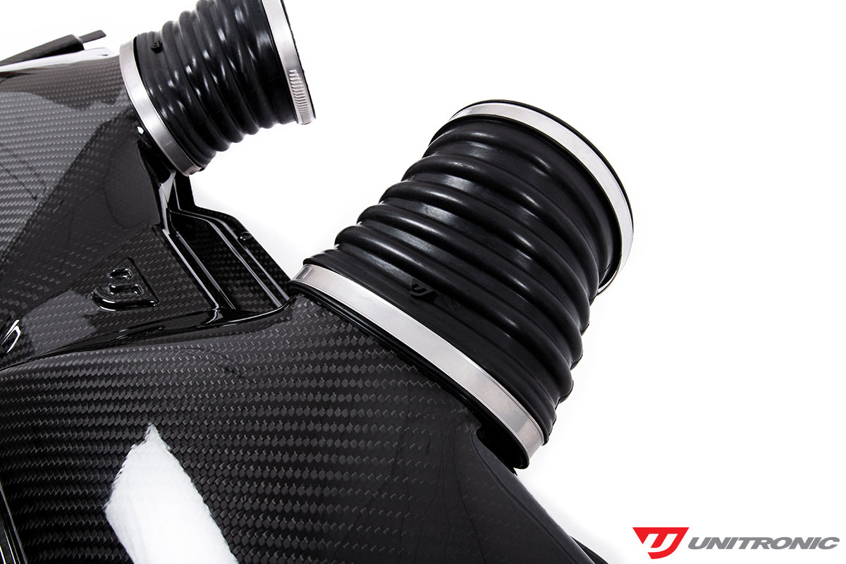 Unitronic Carbon Fiber Intake & Turbo Inlets for C8 RS 6/RS 7 Gloss Carbon