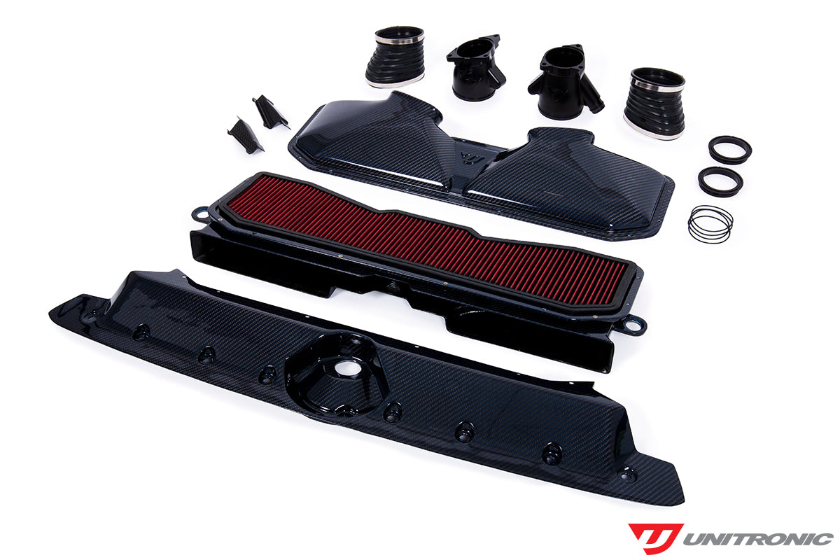 Unitronic Carbon Fiber Intake & Turbo Inlets for C8 RS 6/RS 7 Blue Carbon Kevlar