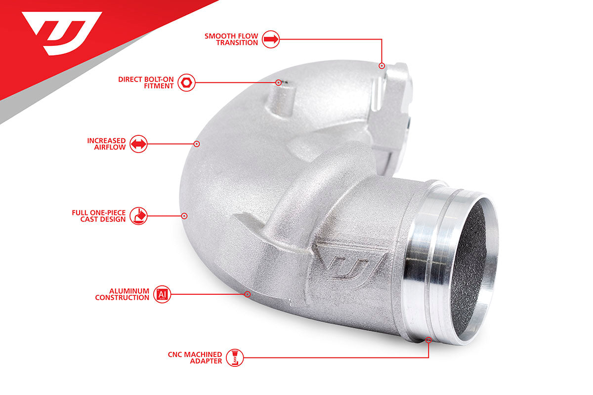 Unitronic 3" Turbo Inlet Elbow for 2.5TFSI EVO